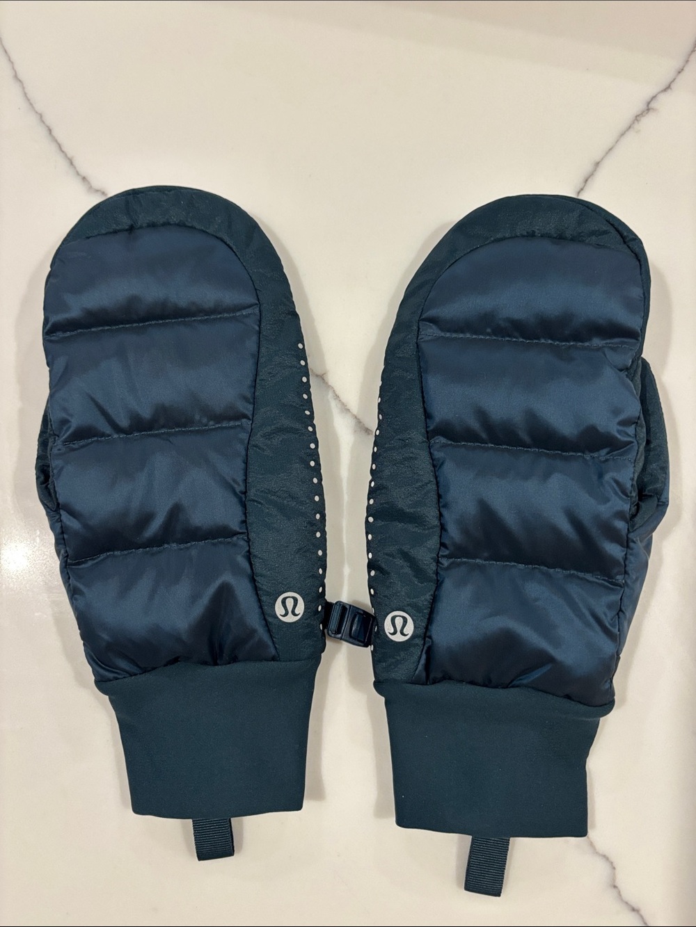 Lululemon Teal Puffer Mittens